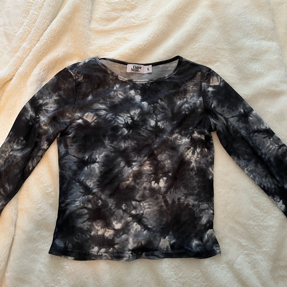 Tiger Mist Mesh Tie Dye Top